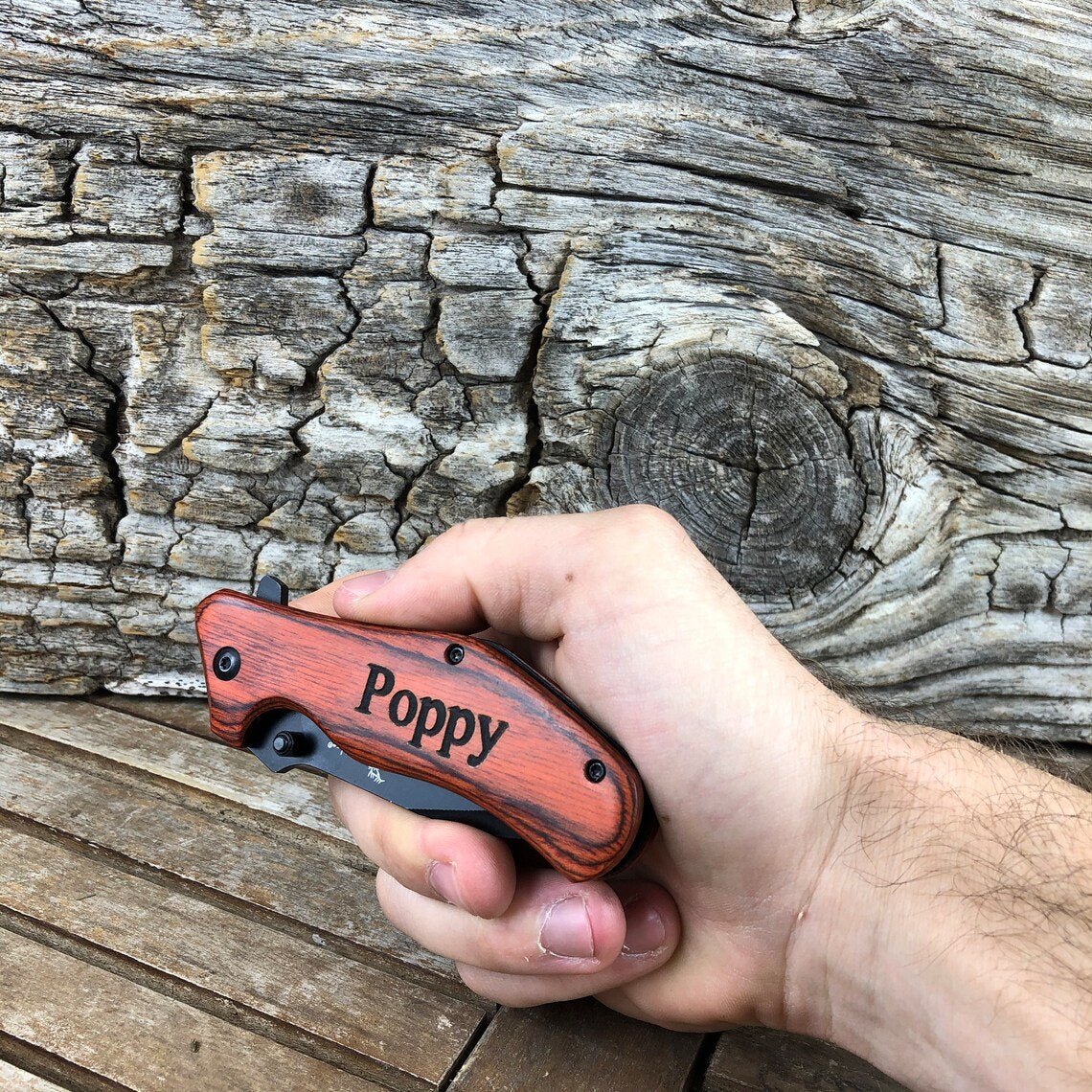 Unique Personalized Camo Carver Customized Knife Gifts for Men by Groovy Guy