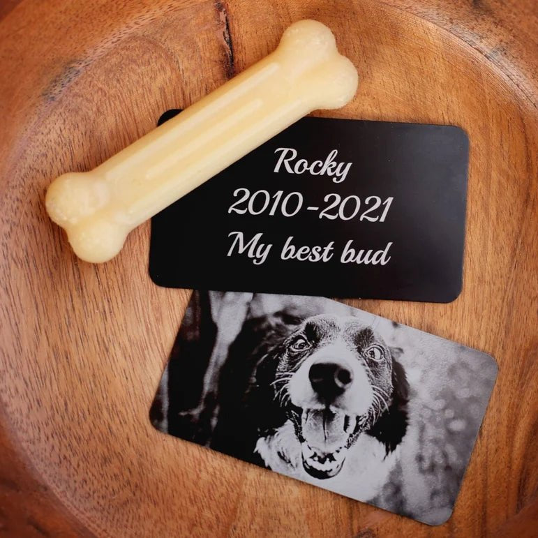 Unique Personalized Sentimental Engraved Picture Wallet Insert Card Customized Anniversary Gifts for Men by Groovy Guy