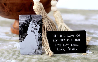 Engraved Picture Wallet Card