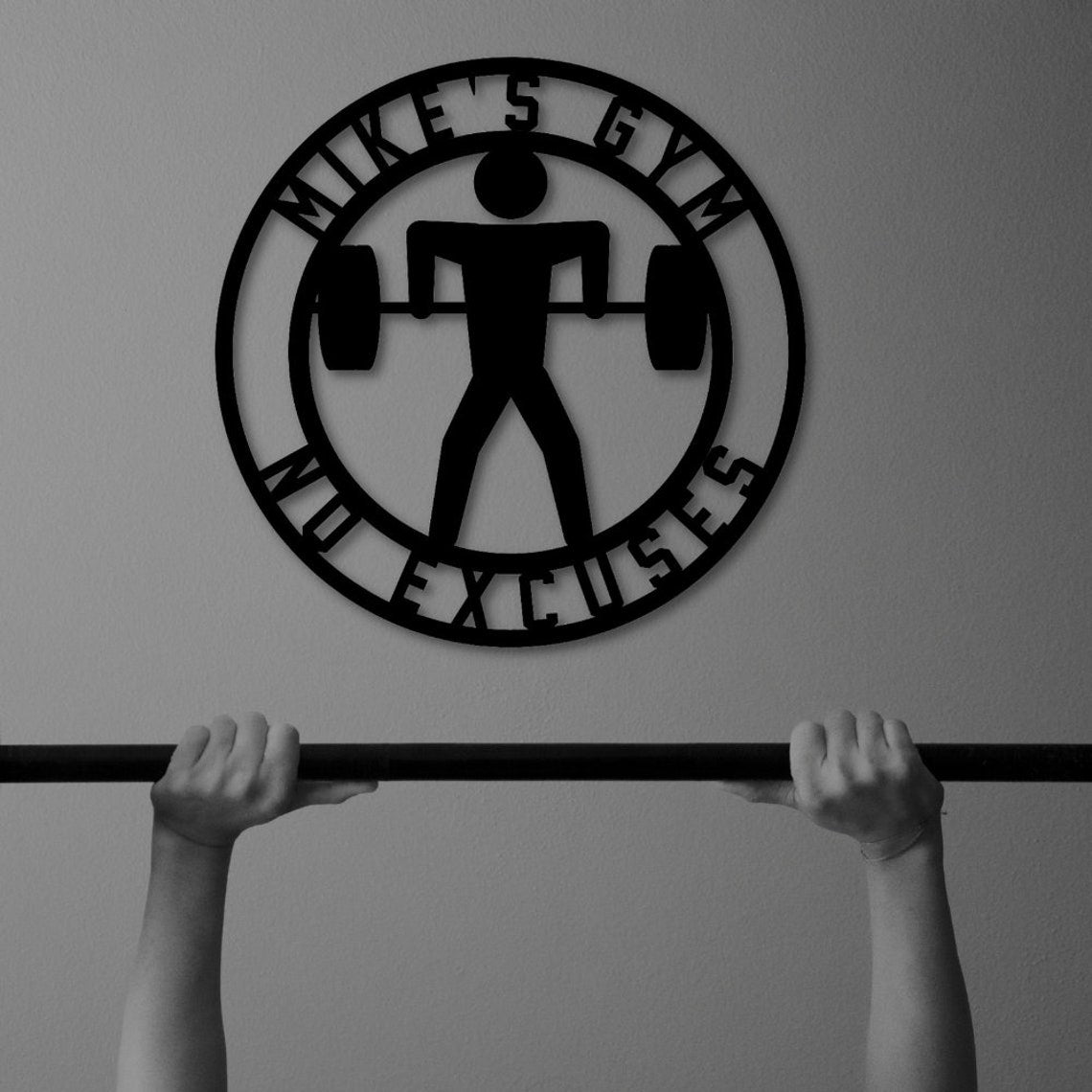 Unique Personalized Workout With Metal Customized Pub Signs Gifts for Men by Groovy Guy