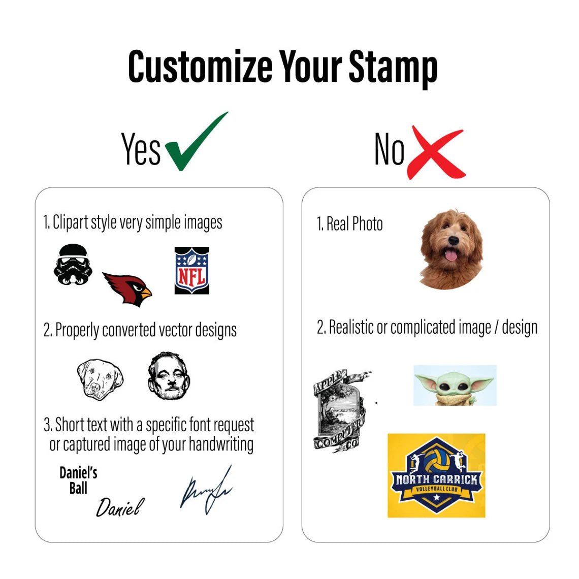 Unique Personalized Custom Logo Golf Ball Stamp Customized Gifts for Men by Groovy Guy