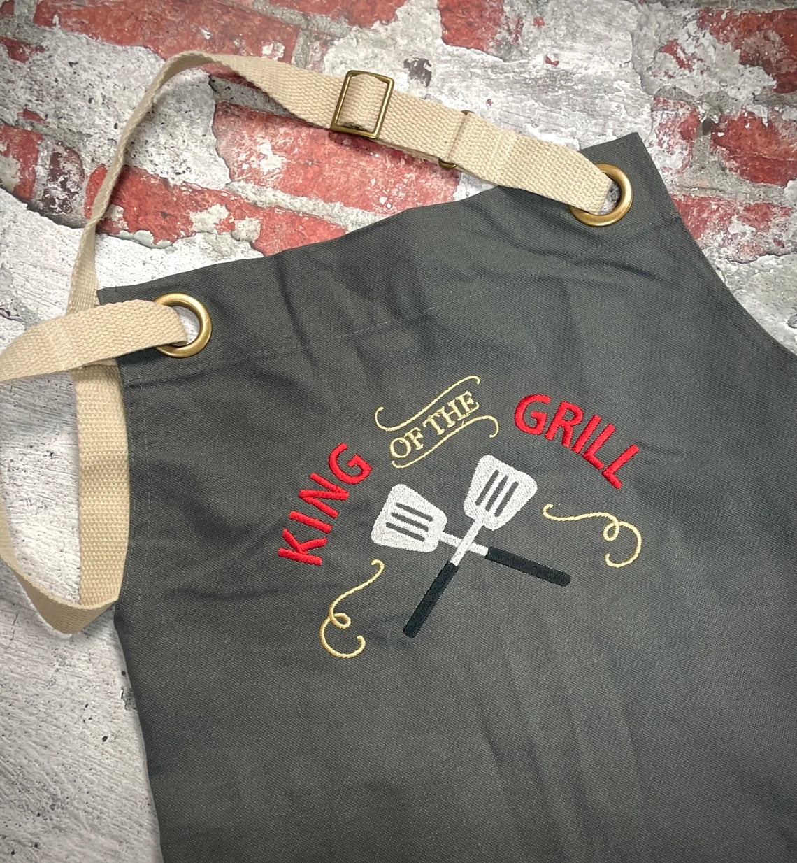 Unique Personalized Grillmaster's Apron Customized Wearables Gifts for Men by Groovy Guy