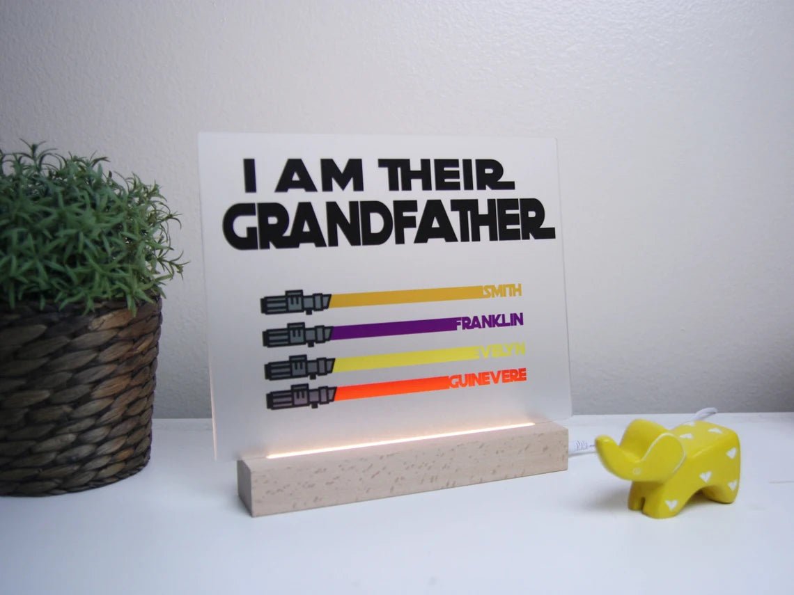 Unique Personalized Fathers Day Sign Customized Gifts for Men by Groovy Guy