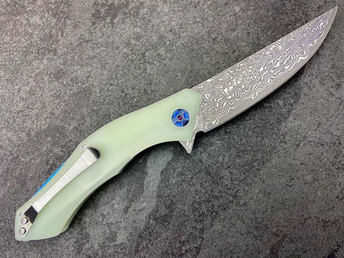 Unique Personalized Cold As Ice Damascus Blade Customized Knife Gifts for Men by Groovy Guy