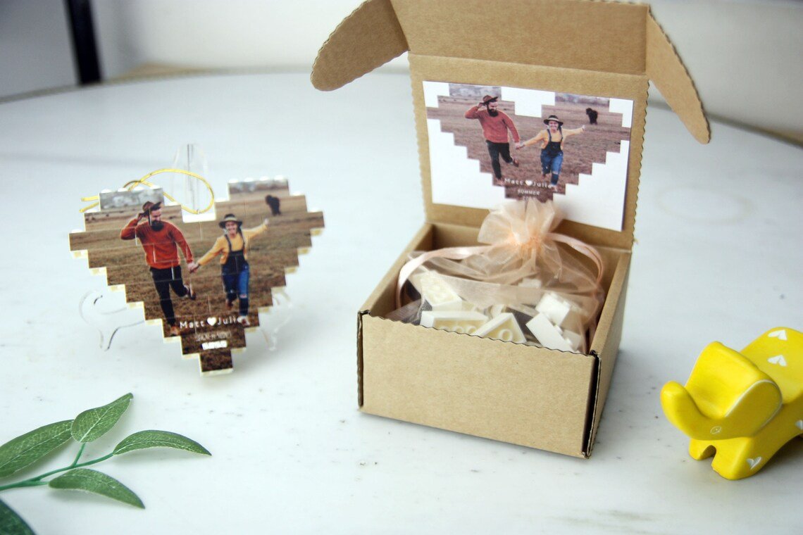 Unique Personalized Personalized Built - In Love Photo Ornament Customized Ornament Gifts for Men by Groovy Guy