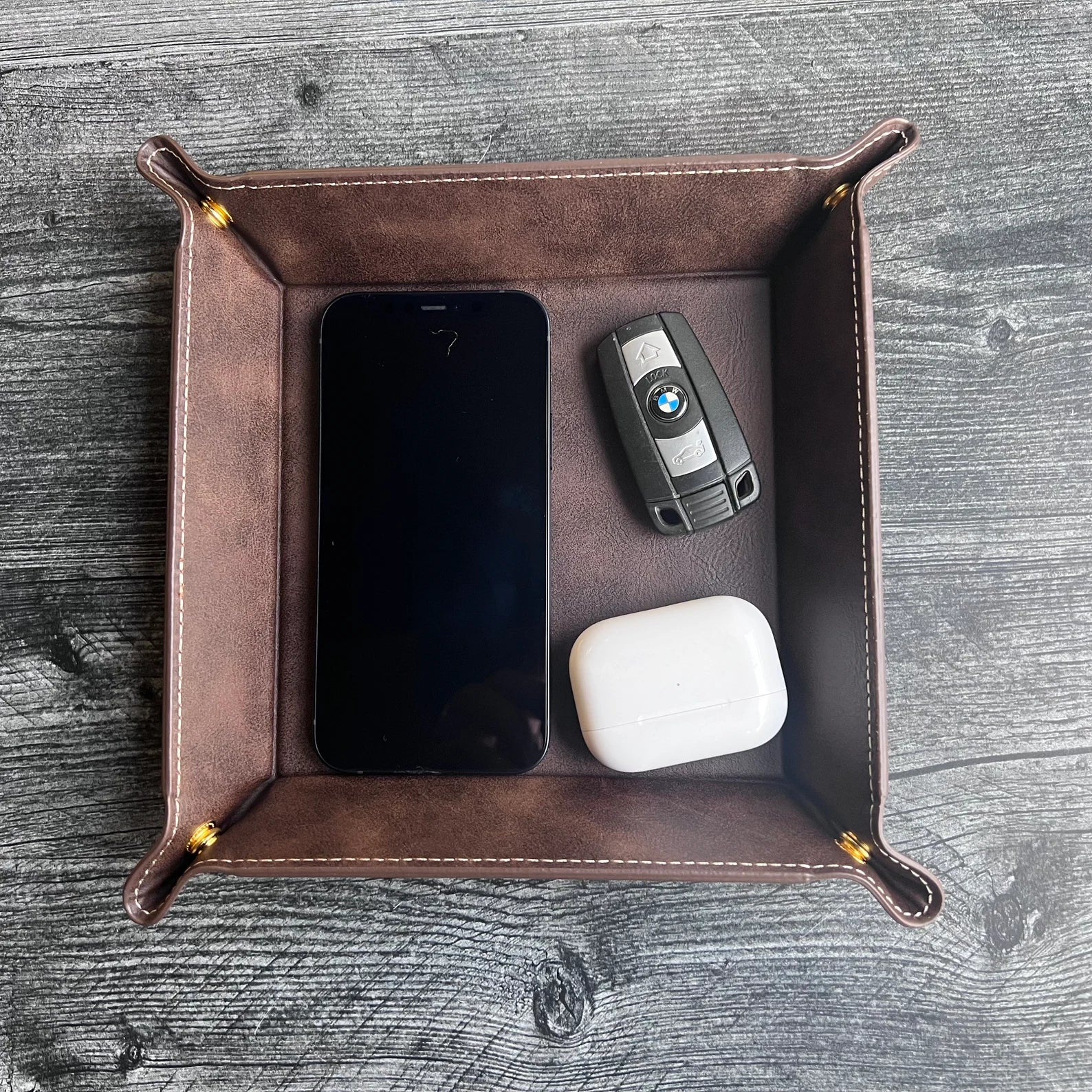 Unique Personalized Versatile Personalized Valet Tray Customized Gifts for Men by Groovy Guy