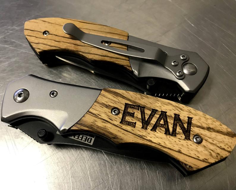 Unique Personalized Cold Bladed Customized Gifts for Men by Groovy Guy