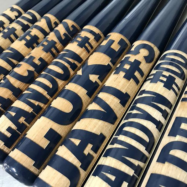 Unique Personalized Custom Logo Baseball Bat Customized Baseball Gifts for Men by Groovy Guy