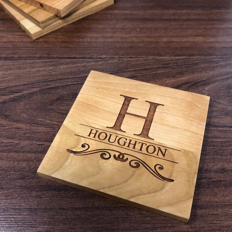 Unique Personalized Custom Coaster Set Customized Coasters Gifts for Men by Groovy Guy