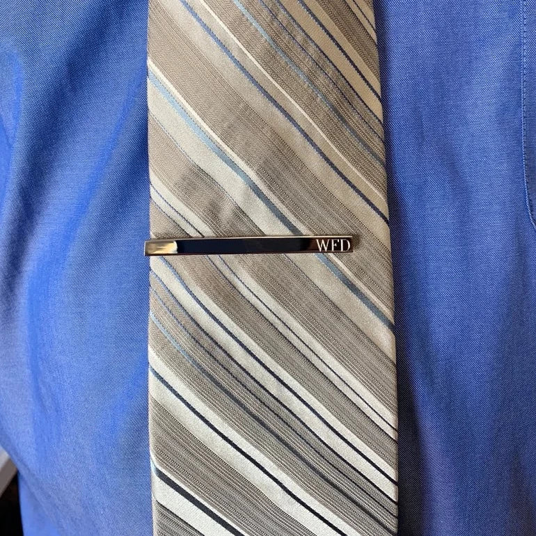 Unique Personalized Tie Tick Customized Tie Bar Gifts for Men by Groovy Guy