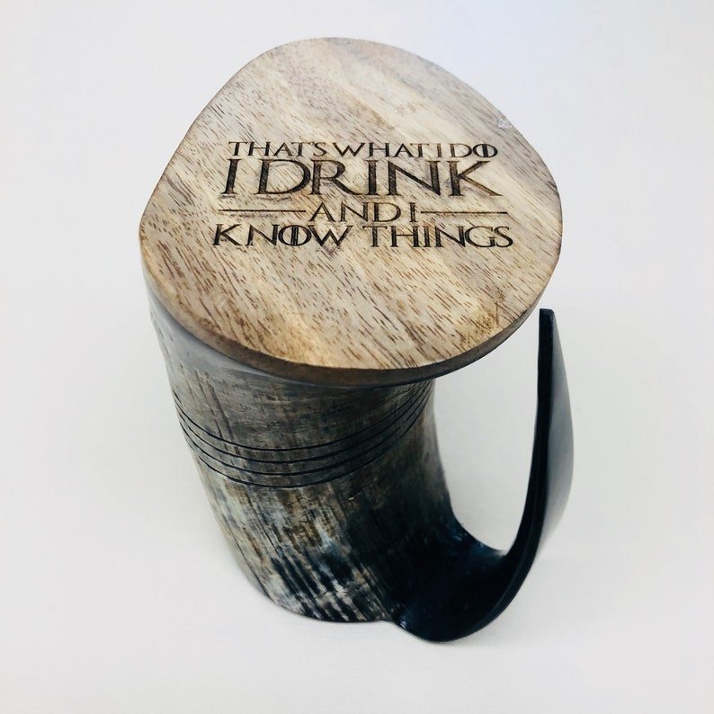 Unique Personalized Personalized Viking Mead Mug Customized Drinking Glass Gifts for Men by Groovy Guy