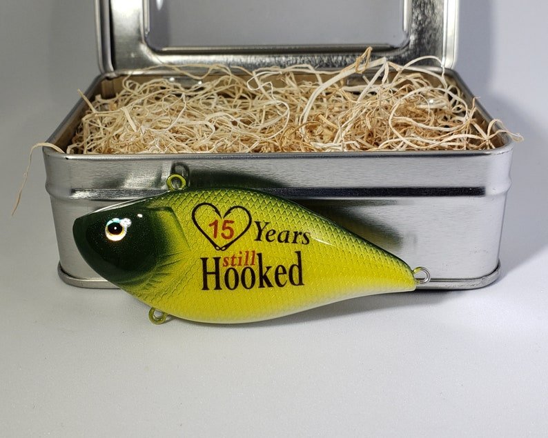 Unique Personalized Personalized Anniversary Fishing Gift Customized Fishing Baits & Lures Gifts for Men by Groovy Guy