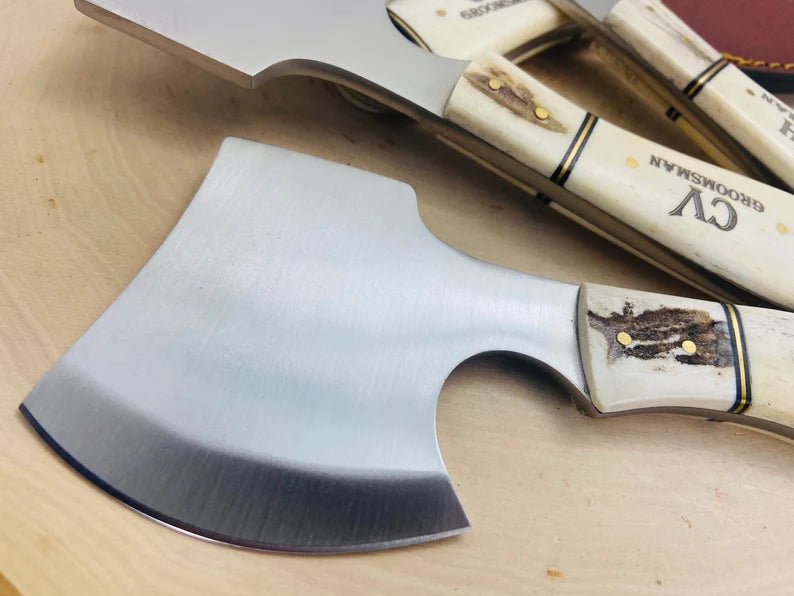 Unique Personalized Bone Thrown Axe Customized Ax Gifts for Men by Groovy Guy