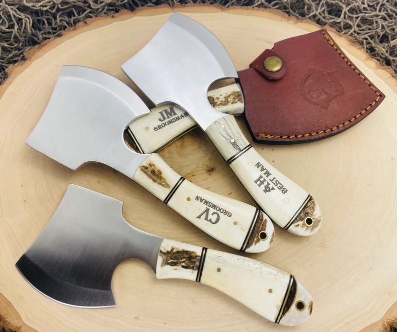 Unique Personalized Bone Thrown Axe Customized Ax Gifts for Men by Groovy Guy