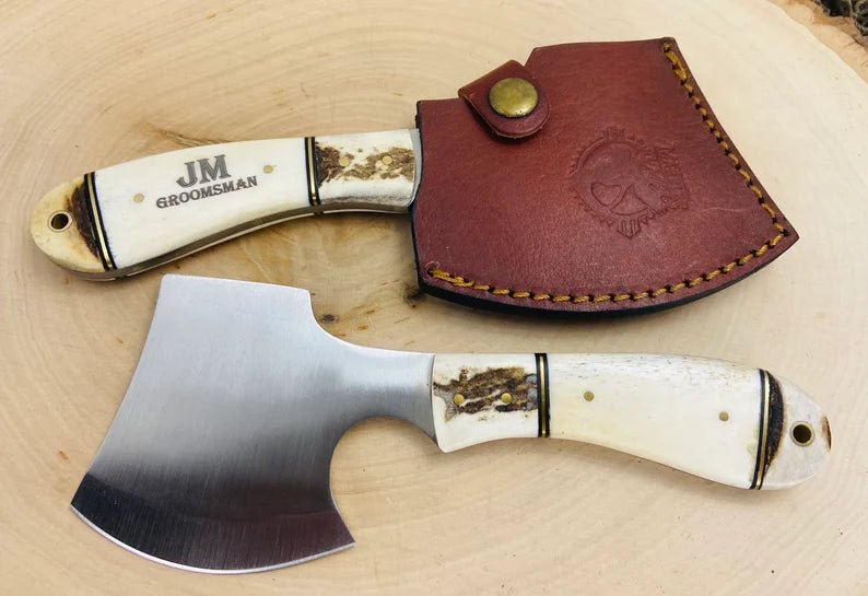 Unique Personalized Bone Thrown Axe Customized Ax Gifts for Men by Groovy Guy