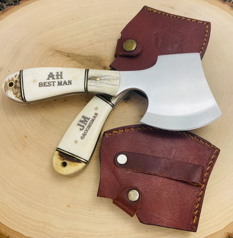 Unique Personalized Bone Thrown Axe Customized Ax Gifts for Men by Groovy Guy
