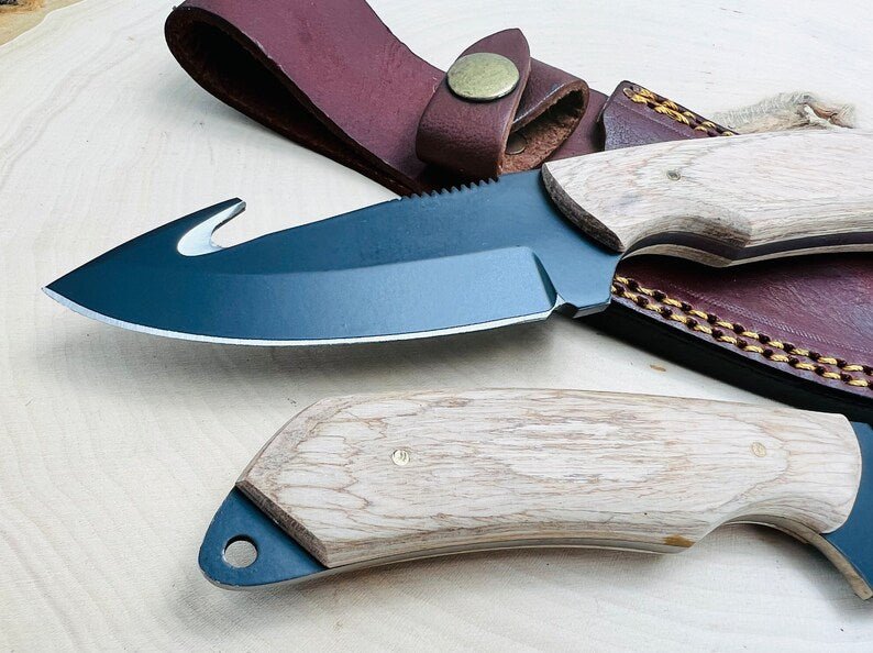 Unique Personalized Engraved Gut Hook Knife Customized Knives Gifts for Men by Groovy Guy