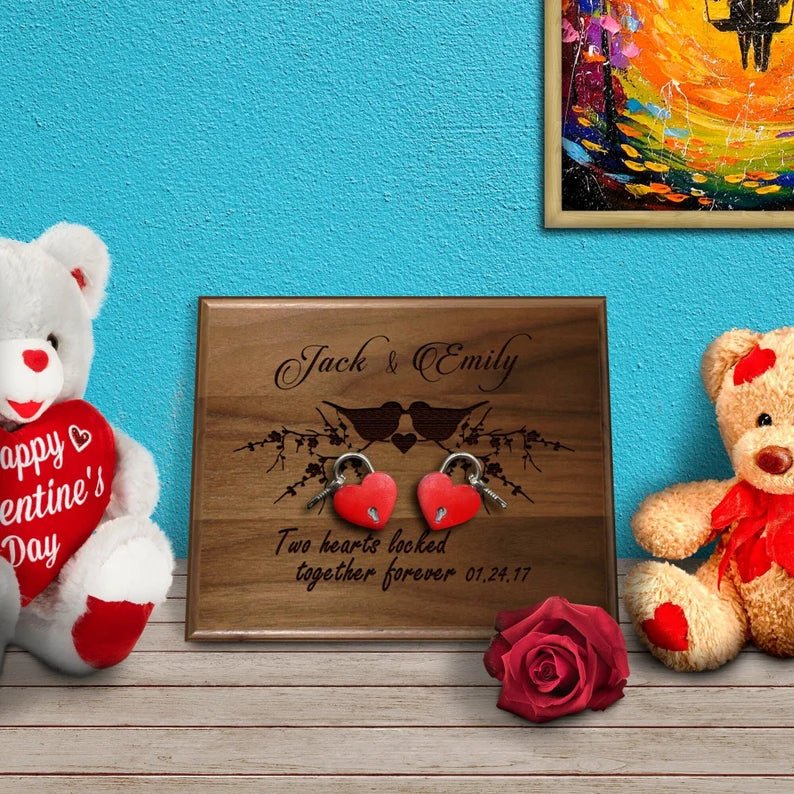 Unique Personalized Valentines Gift with Love Lock Customized Gifts for Men by Groovy Guy