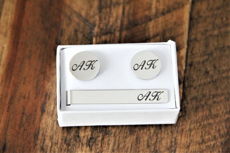 Unique Personalized Custom Cufflinks Set Customized Cuff Links Gifts for Men by Groovy Guy