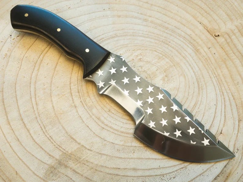 Unique Personalized Freedom Hunting Blade Customized Knife Gifts for Men by Groovy Guy