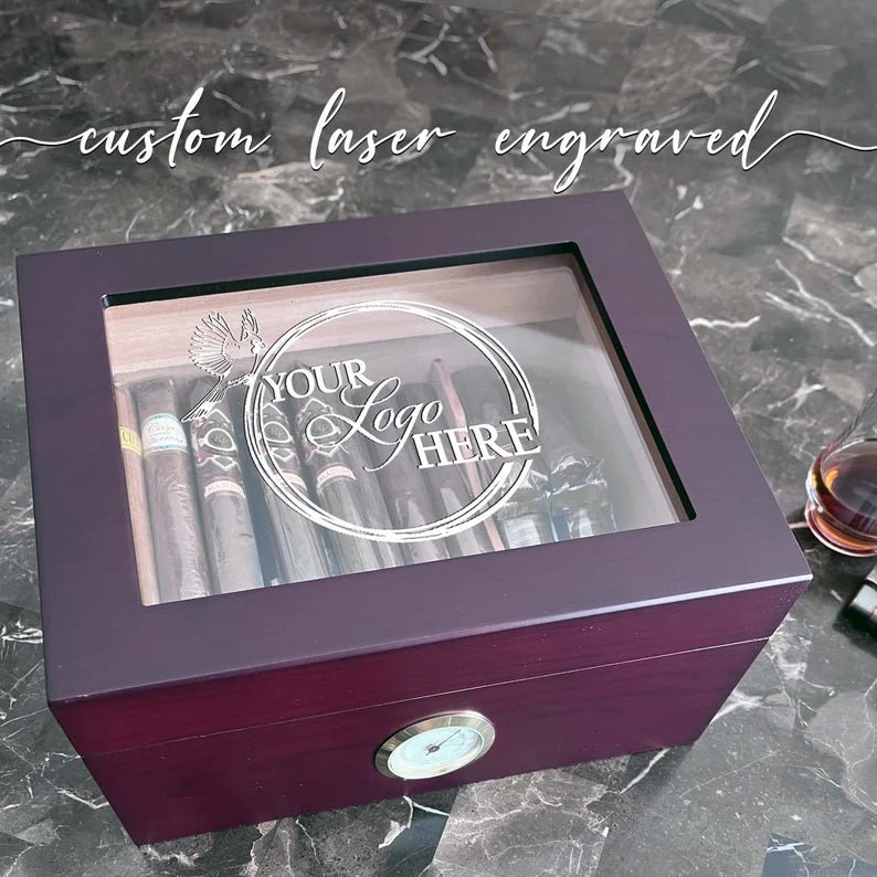 Unique Personalized Custom Personalized Humidor Customized humidor Gifts for Men by Groovy Guy