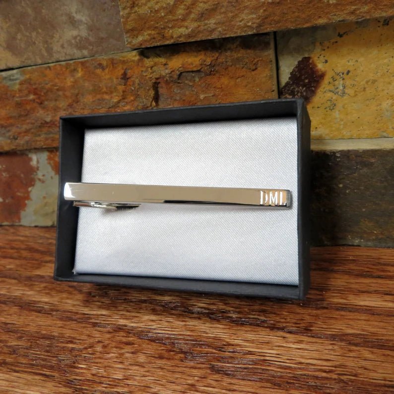Unique Personalized Tie Tick Customized Tie Bar Gifts for Men by Groovy Guy