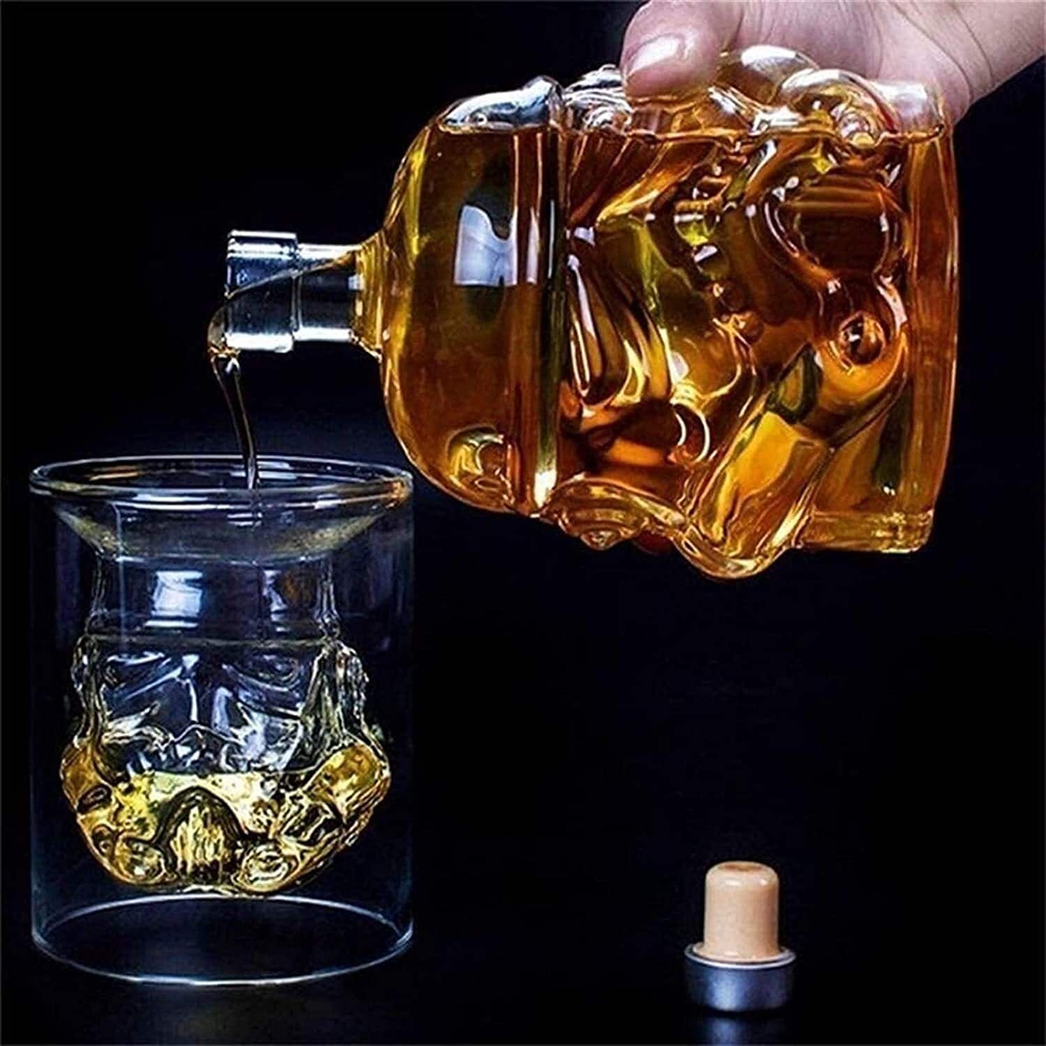 Unique Personalized Stormtrooper Decanter Set Customized Decanter Set Gifts for Men by Groovy Guy