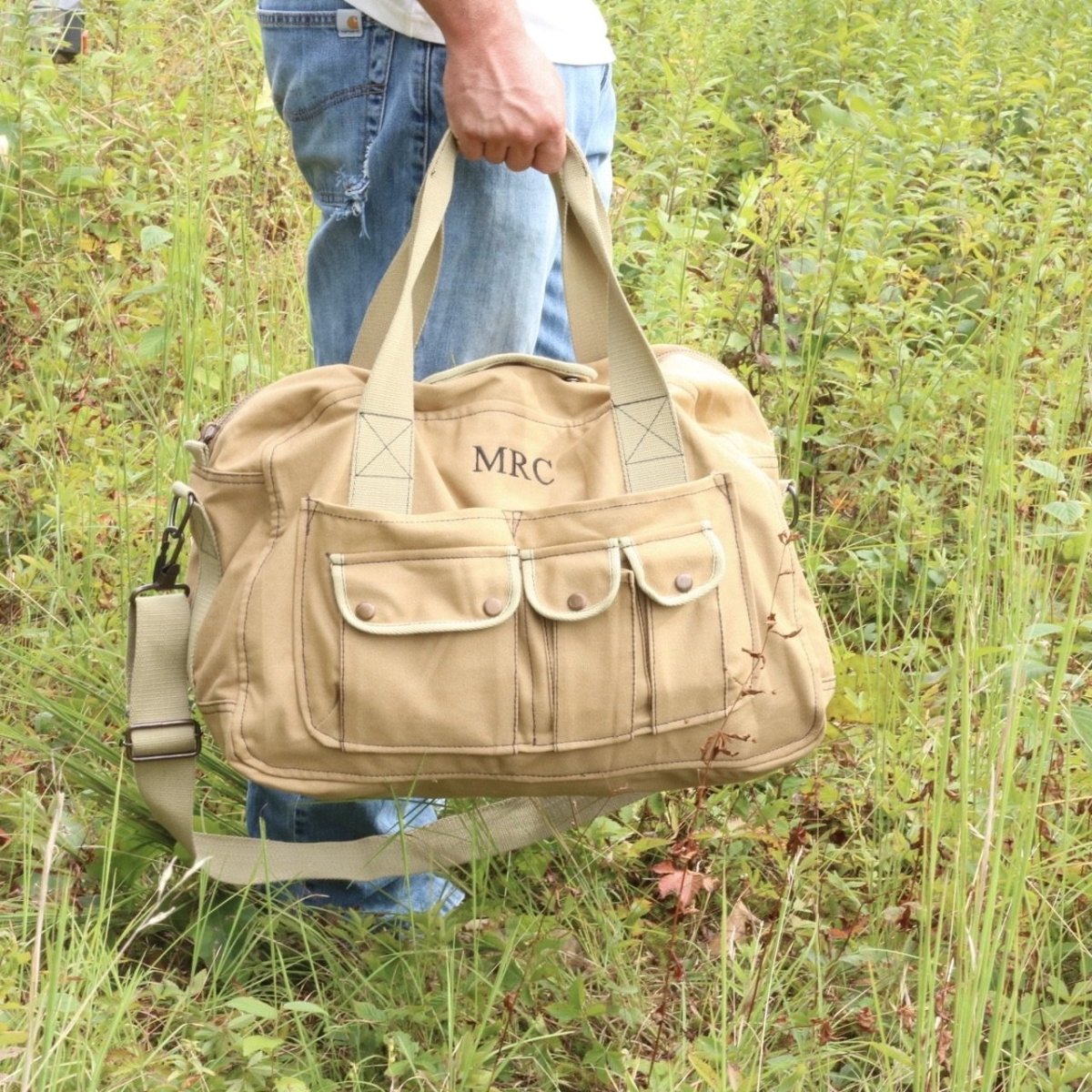 Unique Personalized Combat Travel Bag Customized Groovy Threads Gifts for Men by Groovy Guy