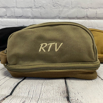 Personalized Canvas Toiletry Bag with Monogram