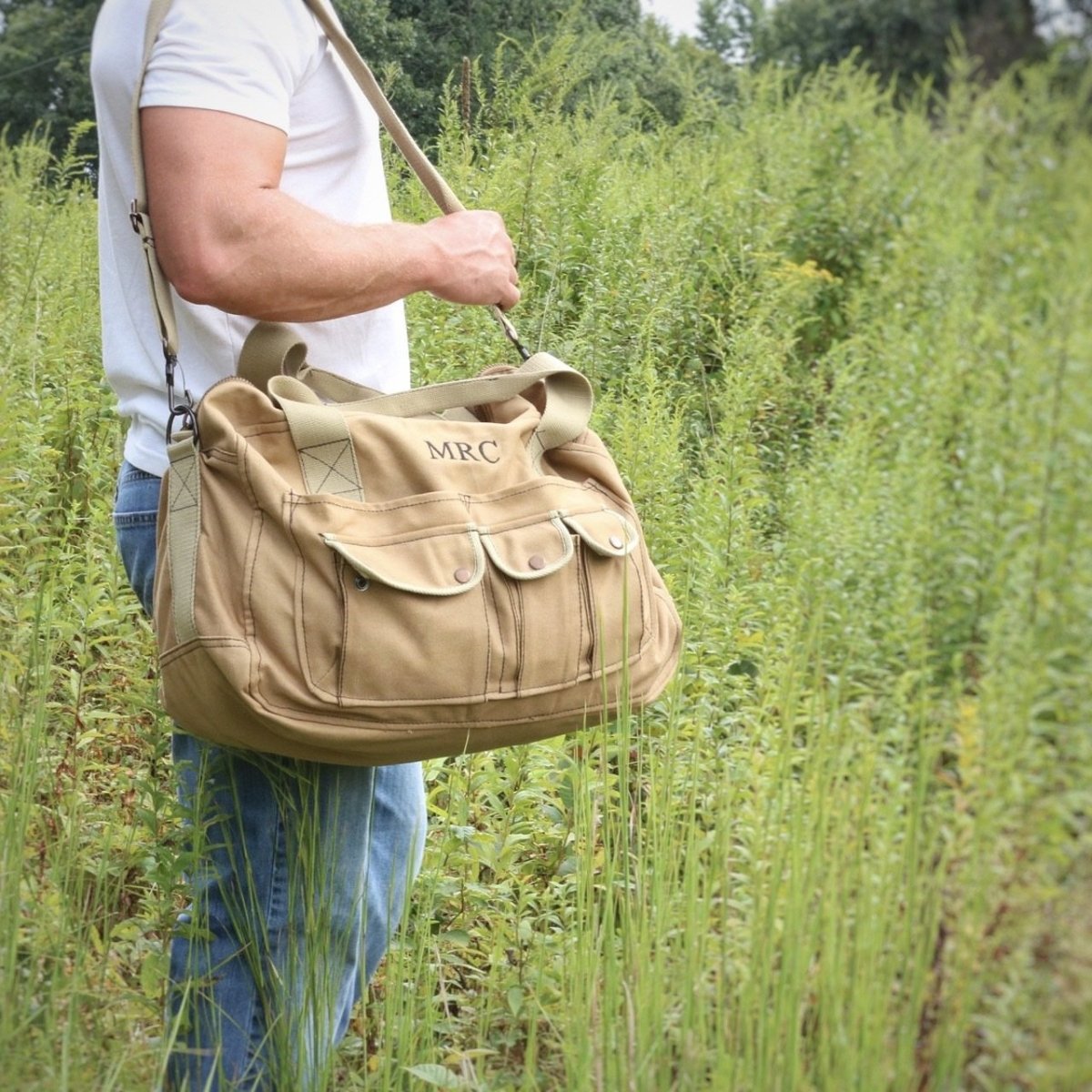 Unique Personalized Combat Travel Bag Customized Groovy Threads Gifts for Men by Groovy Guy