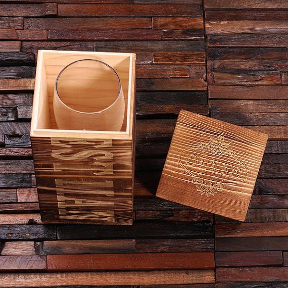 Engraved Pilsner Beer Glass