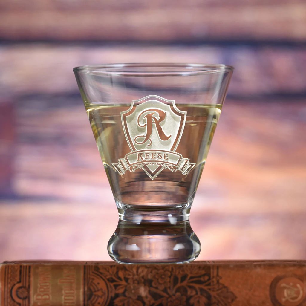 Unique Personalized Engraved Cosmopolitan Glass Customized Drinkware Gifts for Men by Groovy Guy
