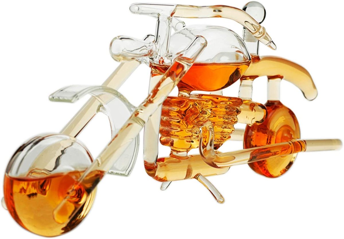 Unique Personalized Motorcycle Whiskey Decanter Customized Decanter Gifts for Men by Groovy Guy