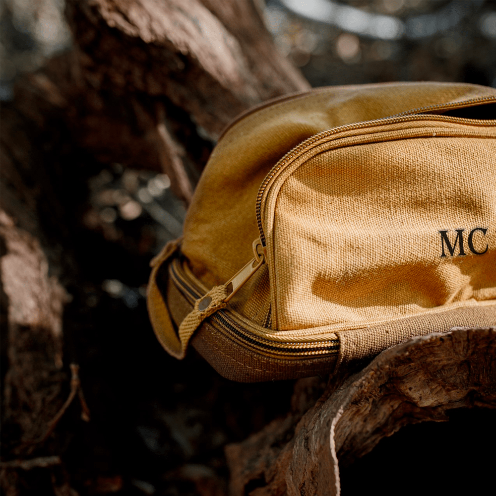 Unique Personalized Personalized Canvas Toiletry Bag Customized Toiletry Bag Gifts for Men by Groovy Guy