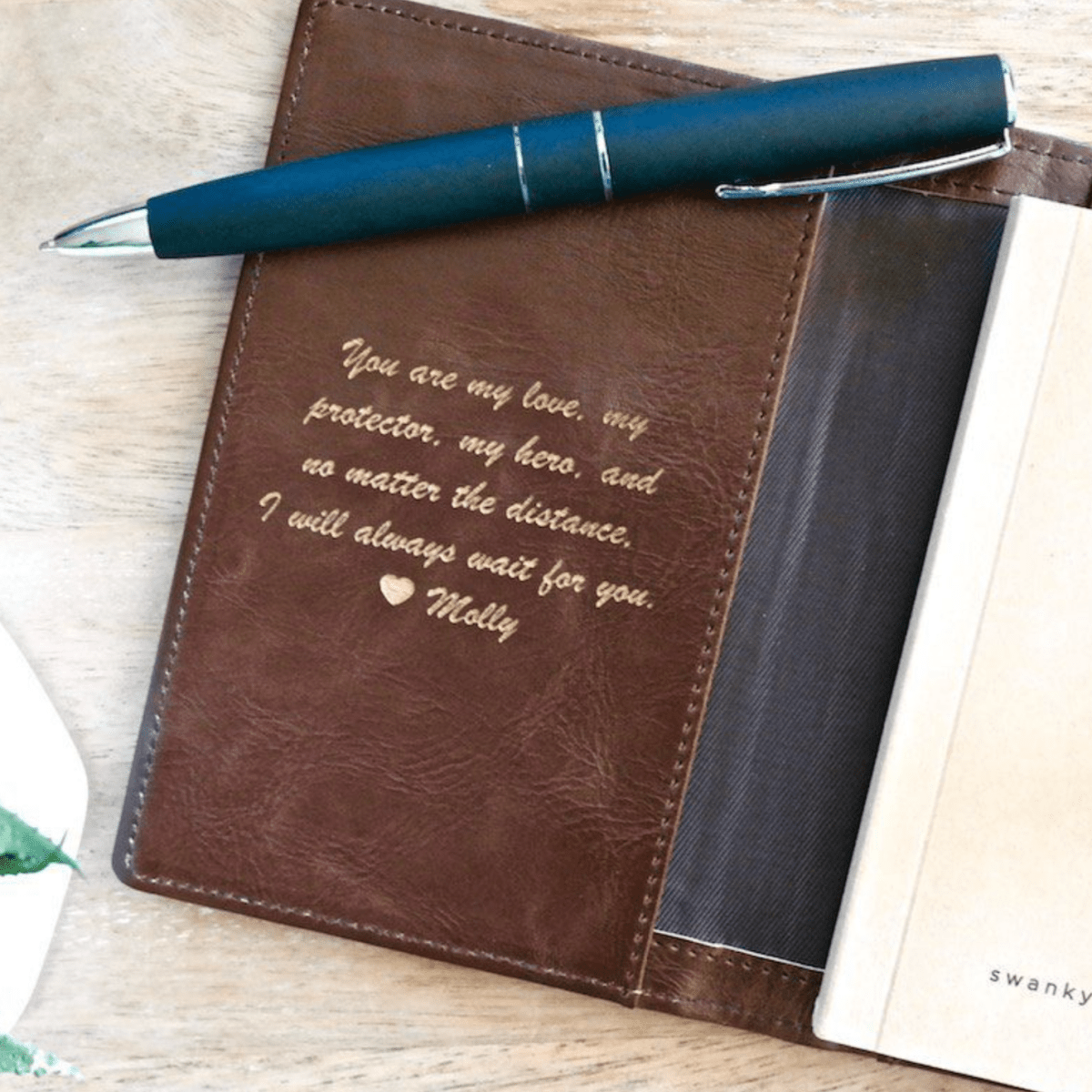 Unique Personalized Heart By Your Side Customized Professional Gifts for Men by Groovy Guy