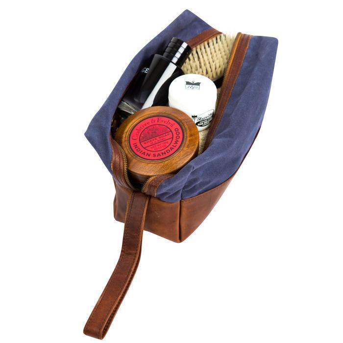 Unique Personalized The Classic Canvas Wash Bag Customized Dopp Kit Gifts for Men by Groovy Guy