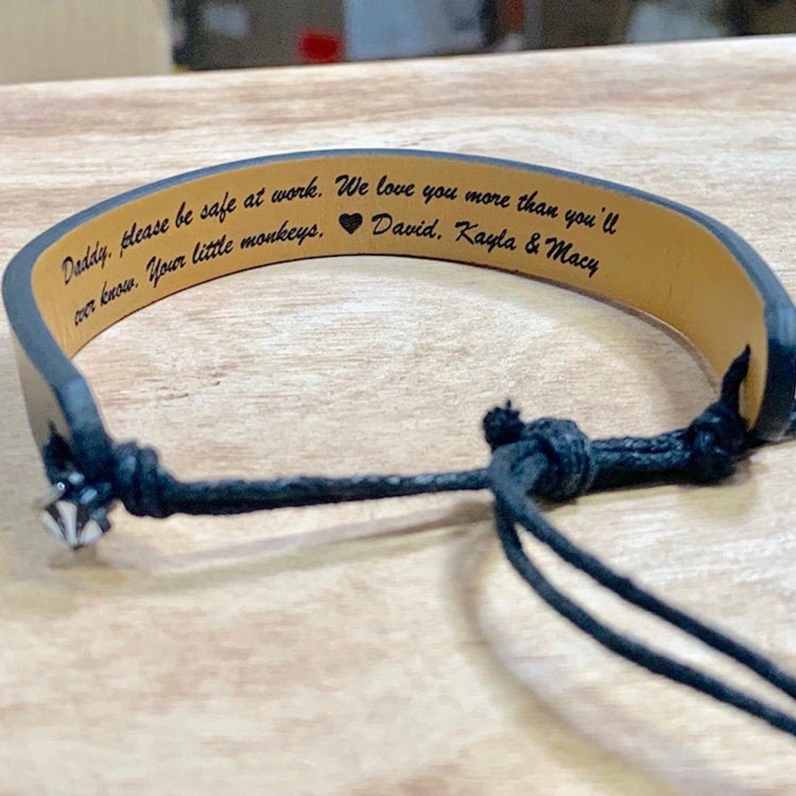 Unique Personalized Brace This Love Customized Bracelet Gifts for Men by Groovy Guy