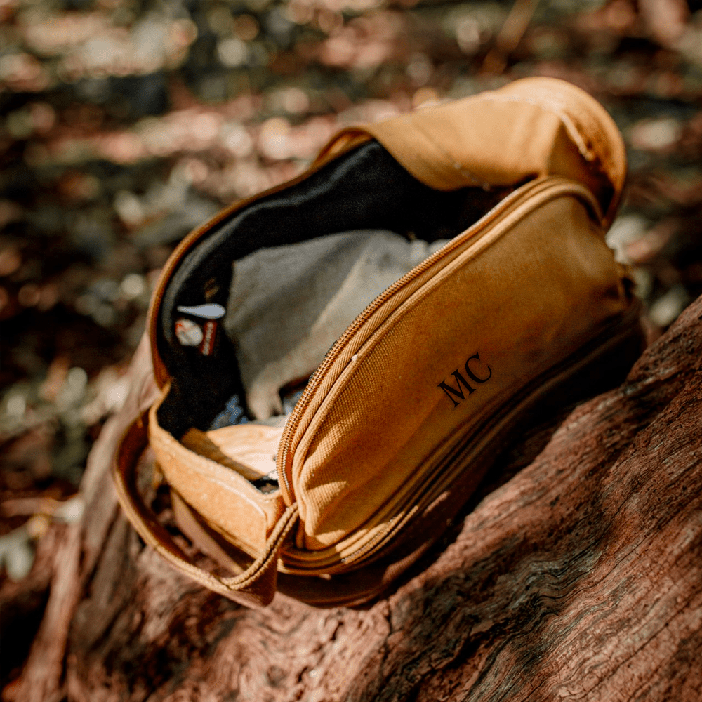 Unique Personalized Personalized Canvas Toiletry Bag Customized Toiletry Bag Gifts for Men by Groovy Guy