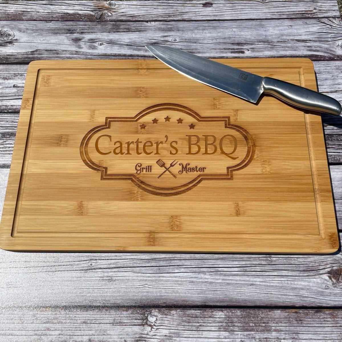 Unique Personalized Personalized BBQ Board Customized Cutting Board Gifts for Men by Groovy Guy