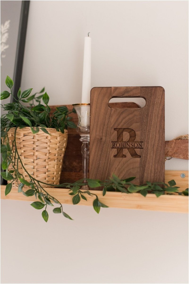 Unique Personalized Monogrammed Cutting Board Customized Cutting Board Gifts for Men by Groovy Guy