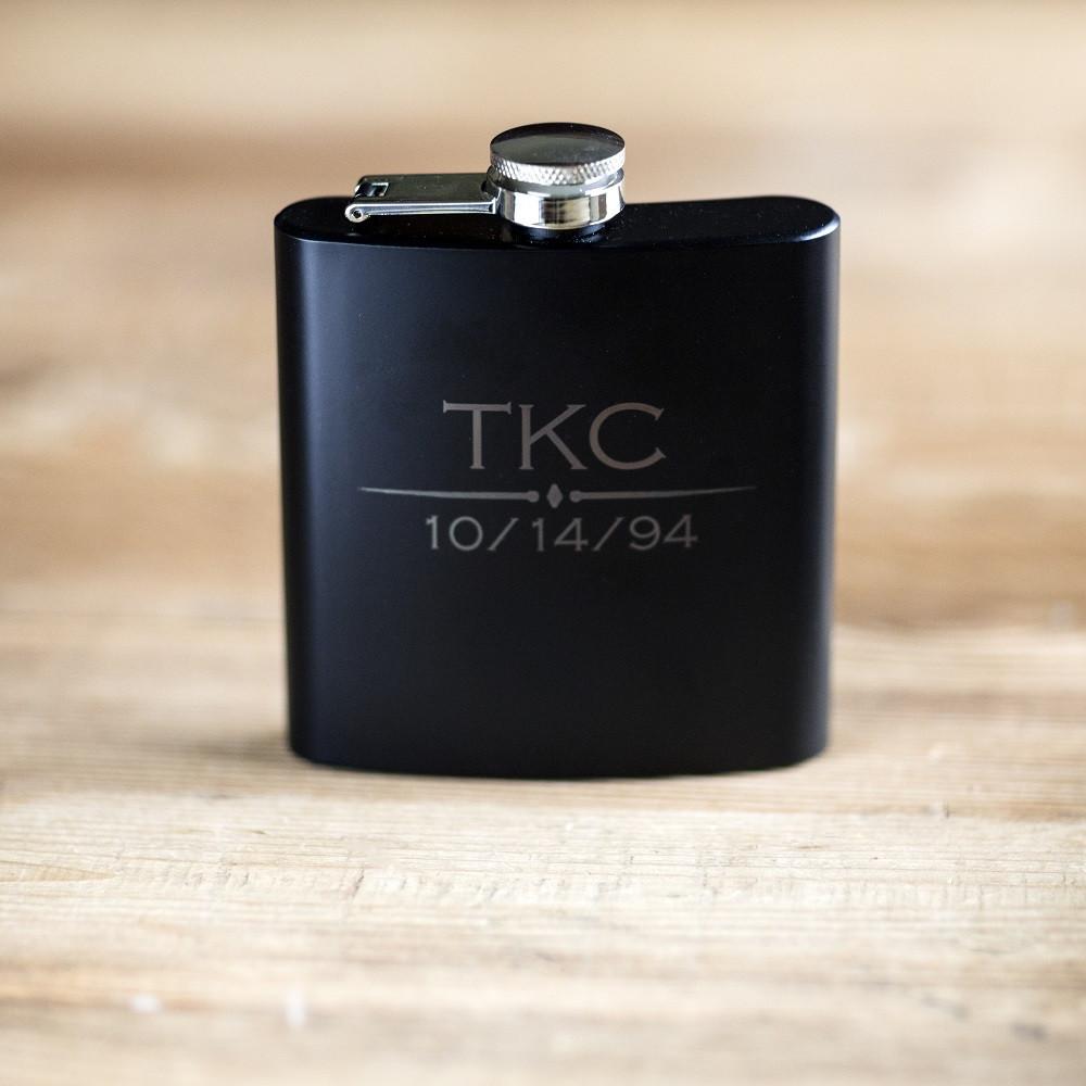 Unique Personalized Shots Slinging Set Customized Flasks Gifts for Men by Groovy Guy