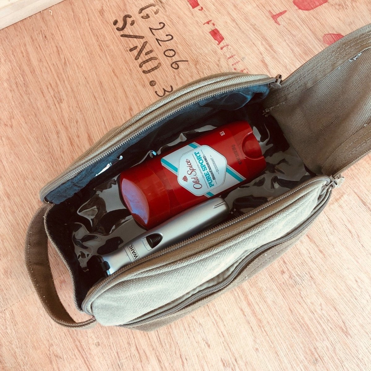 Unique Personalized Personalized Canvas Toiletry Bag Customized Toiletry Bag Gifts for Men by Groovy Guy