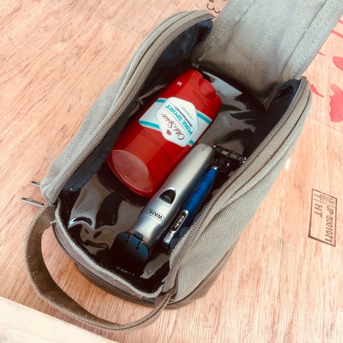 Unique Personalized Personalized Canvas Toiletry Bag Customized Toiletry Bag Gifts for Men by Groovy Guy