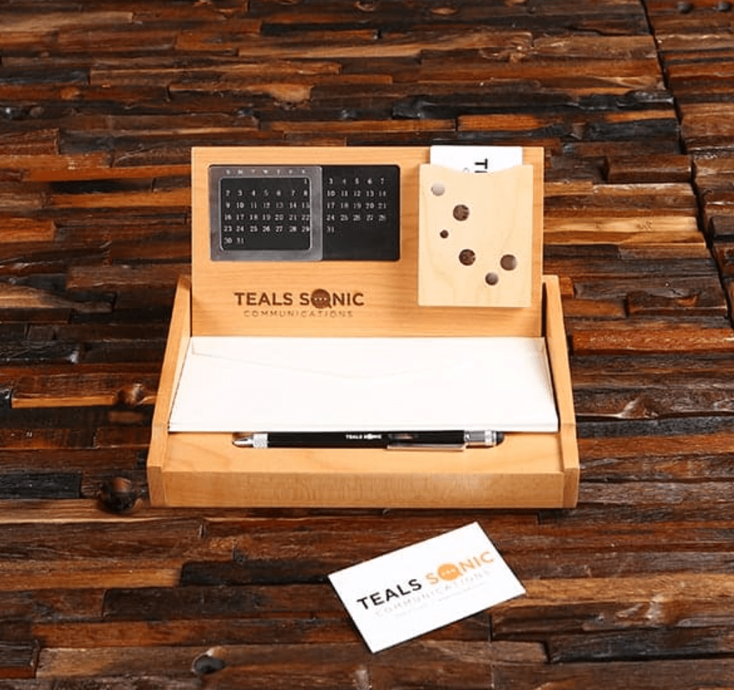 Unique Personalized Wooden Secretary Customized Gift Sets Gifts for Men by Groovy Guy