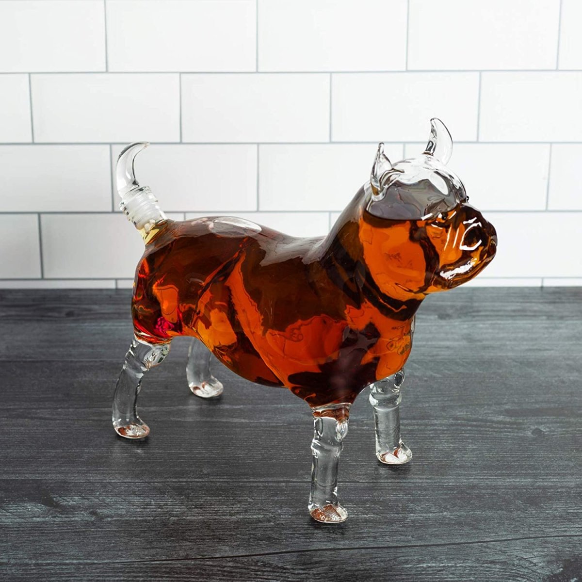 Unique Personalized Pug Bulldog Decanter Customized Decanter Gifts for Men by Groovy Guy
