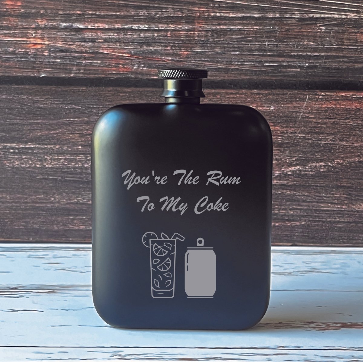 Unique Personalized Love At First Sip Customized Flask Gifts for Men by Groovy Guy