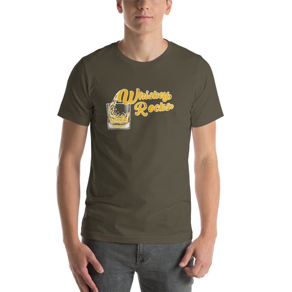 Unique Personalized On the Rocks Tee Customized Shirts Gifts for Men by Groovy Guy