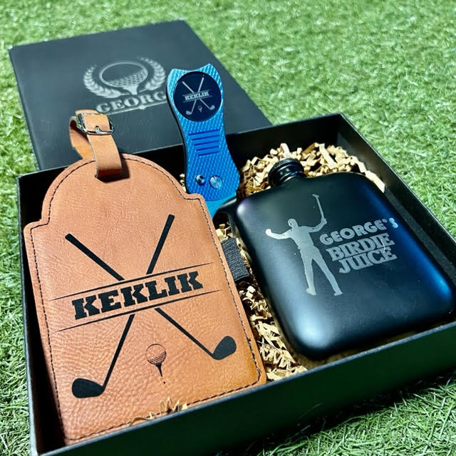 Unique Personalized Par Tee Golf Gift Set Customized Golf Gifts for Men by Groovy Guy