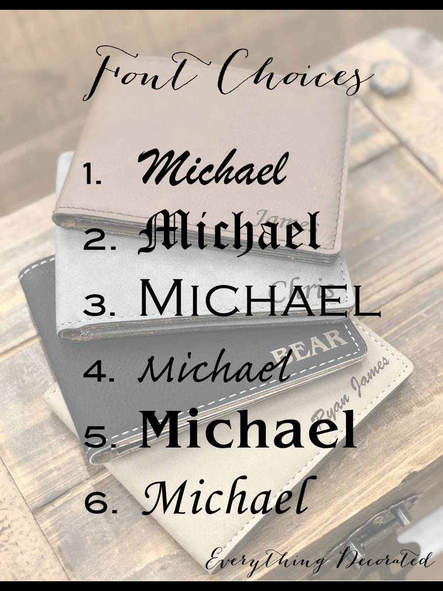 Unique Personalized Back Pocket Bills Customized Wallet Gifts for Men by Groovy Guy