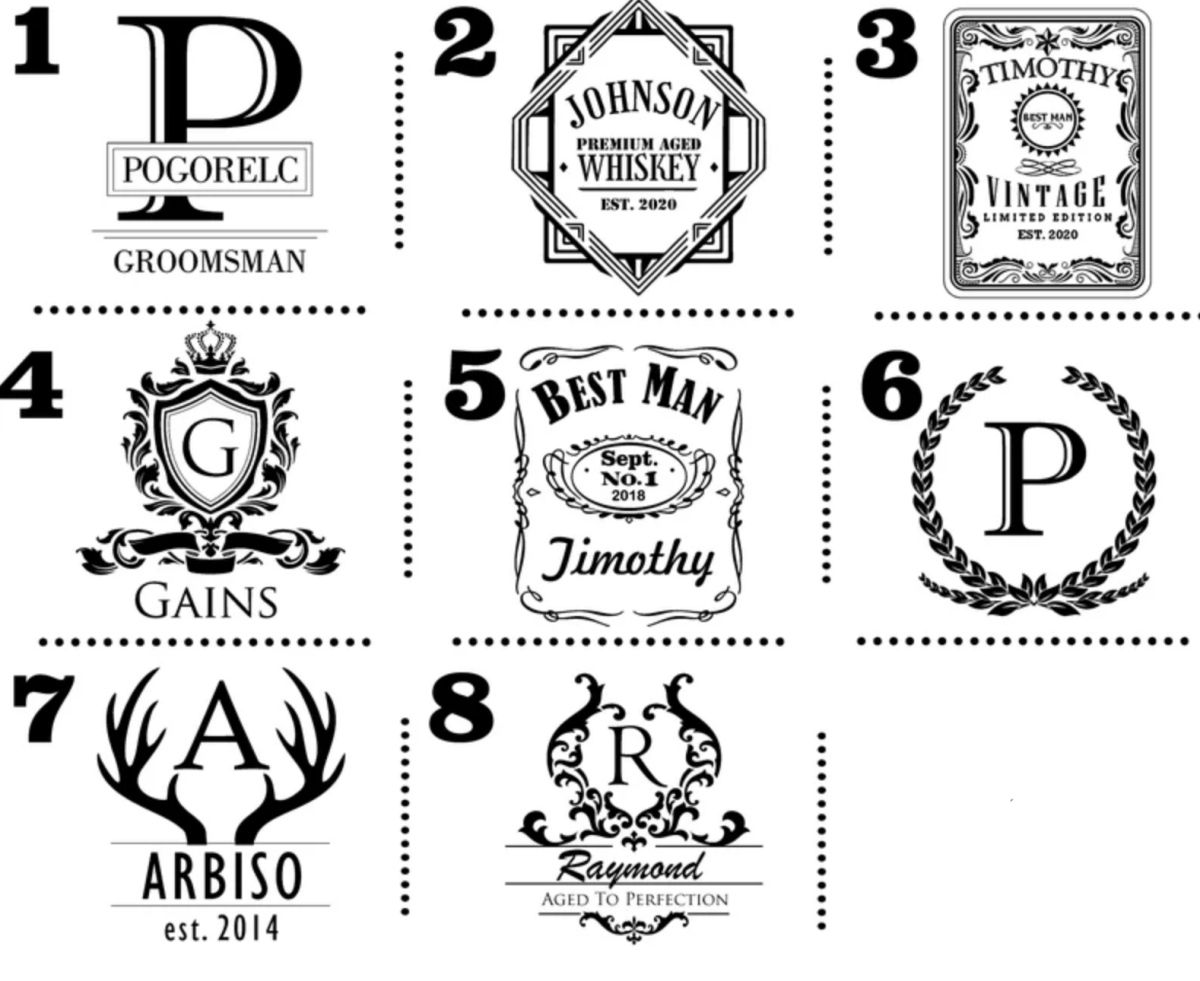 Personalized Whiskey Decanter Set